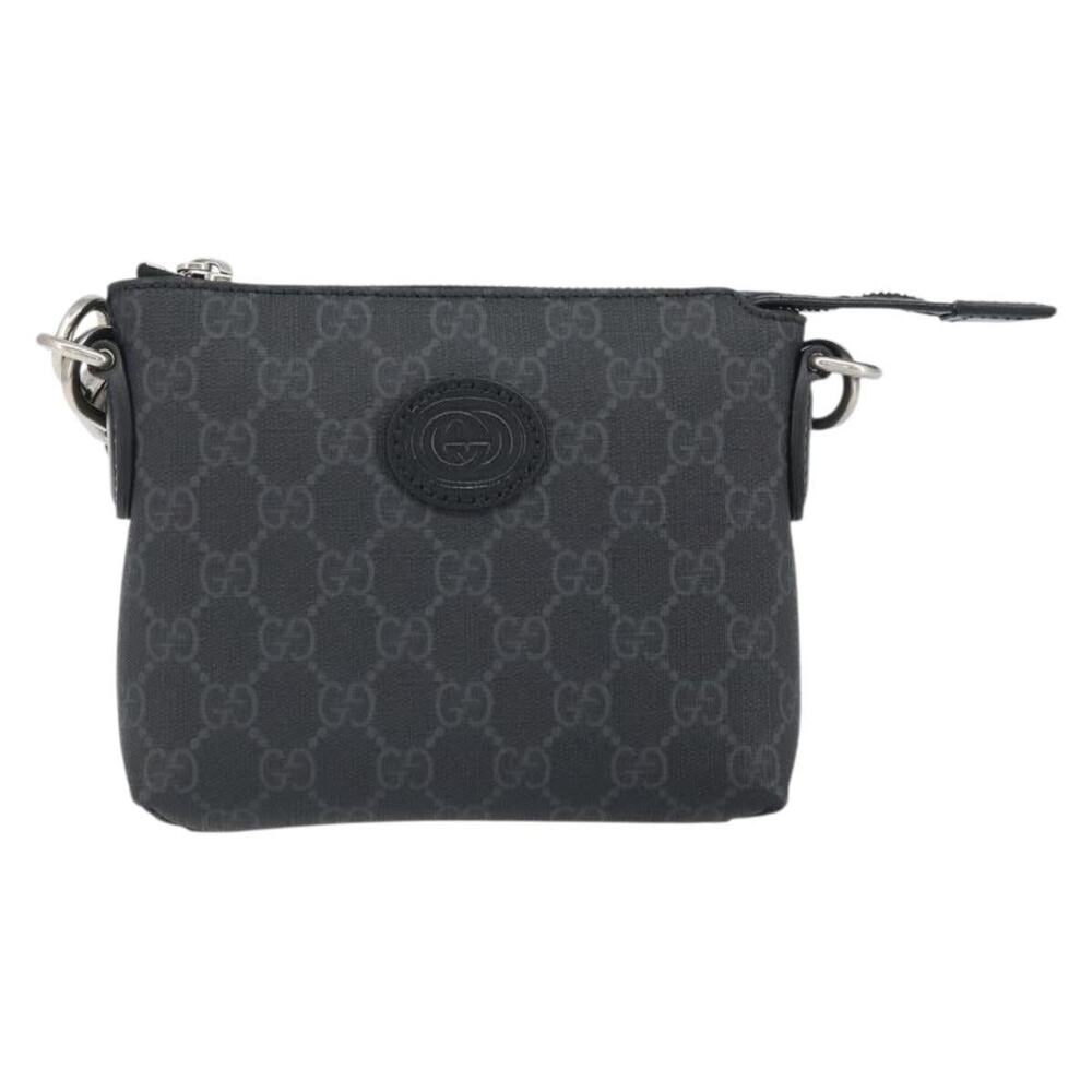 Gucci GG Supreme Shoulder Bag Black